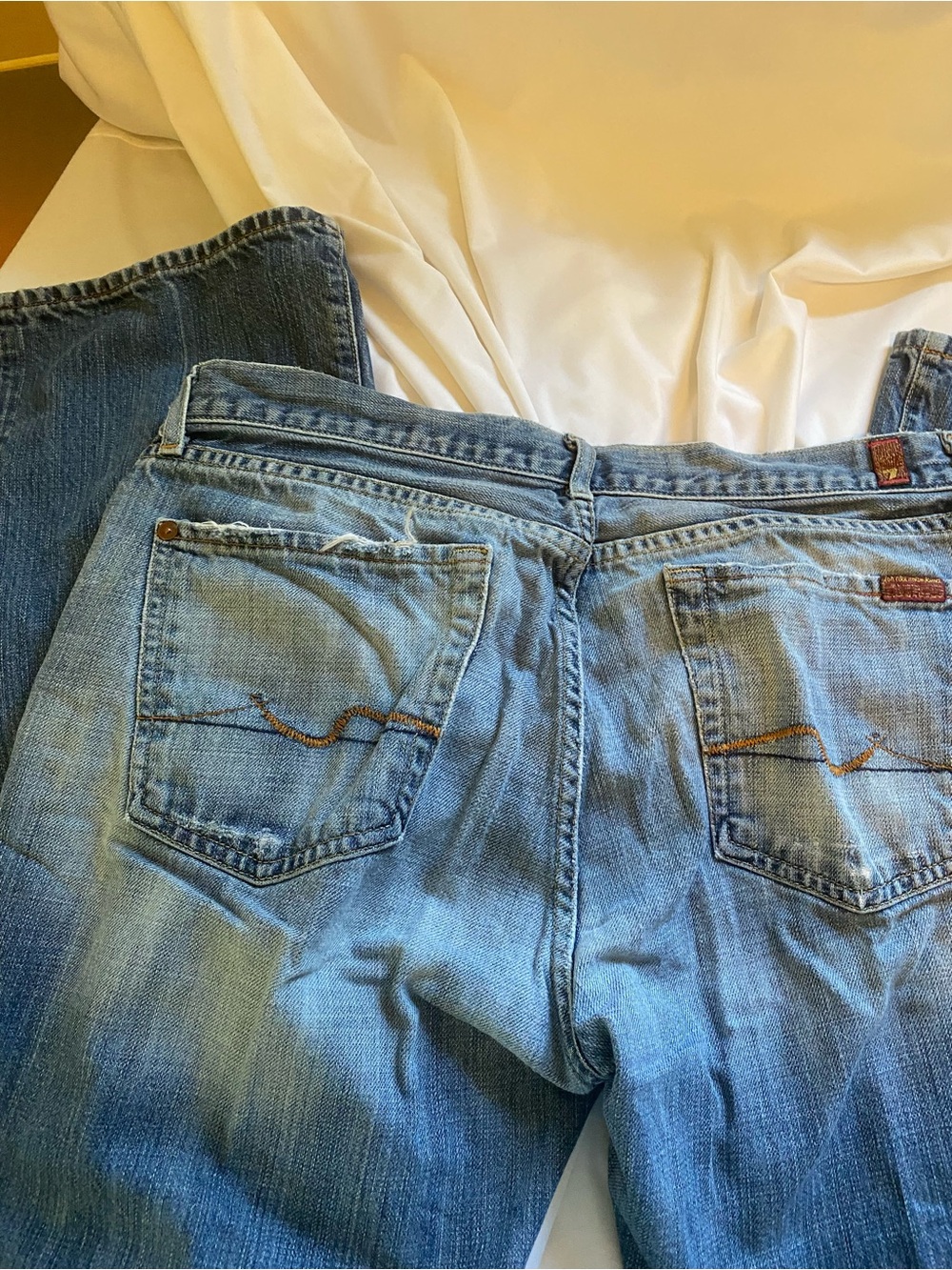 7 For All Mankind Light Blue Relaxed Men's Jeans